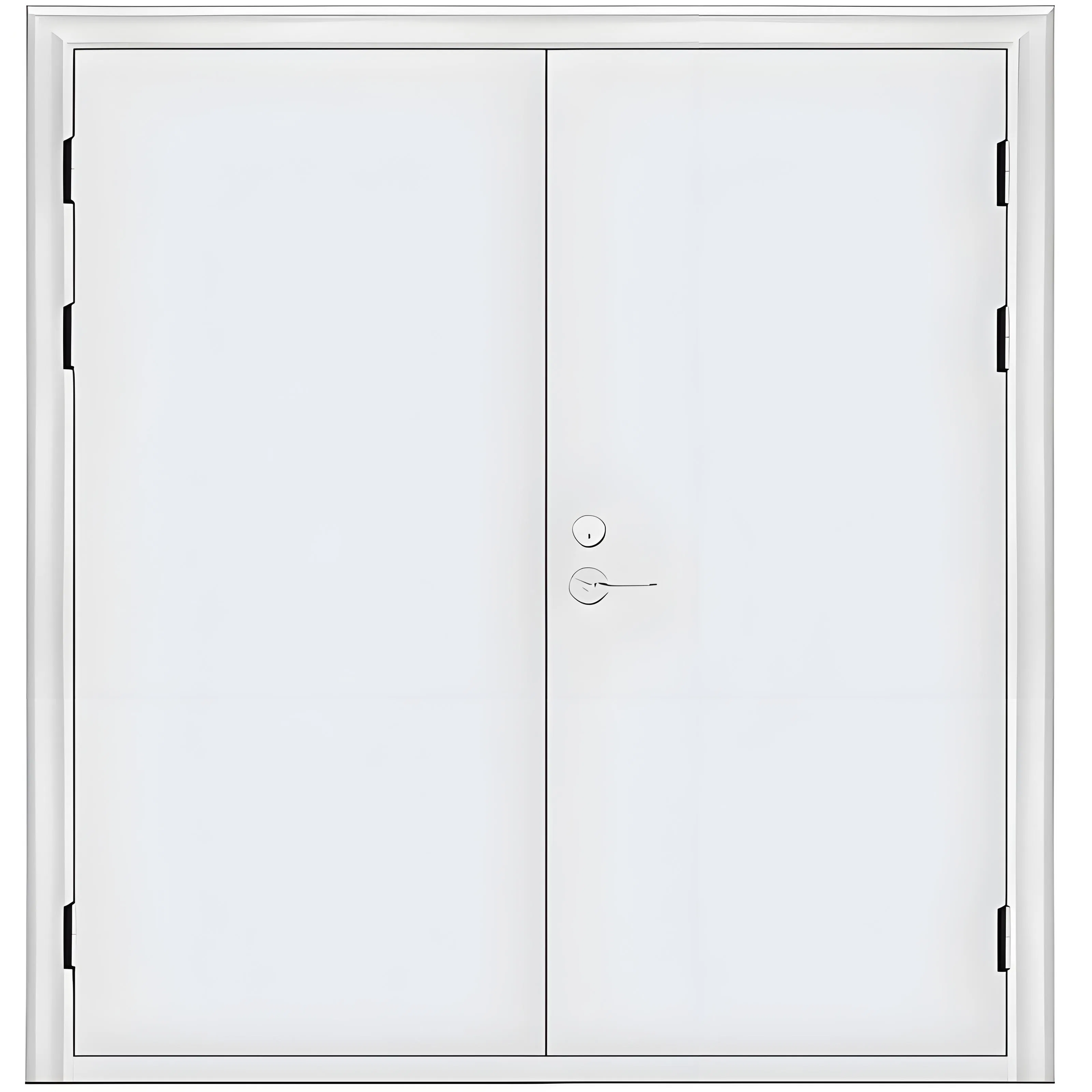 UL Listed Metal Door Fireproof Double Open Steel Fire Rated Door Security Door