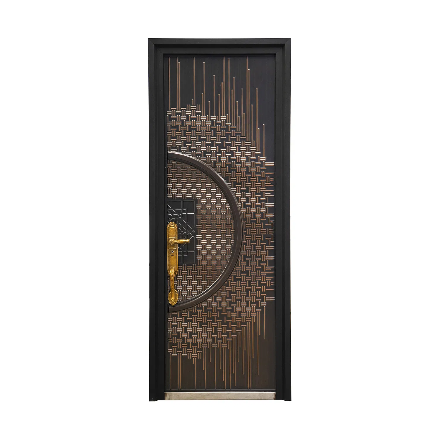 Factory Direct Customized Entrance Puerta Apartment Minimalist Panel Metal Steel Door