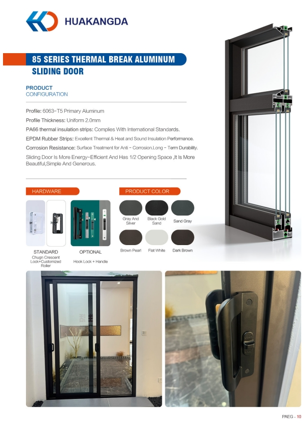 Aluminum Sliding Door View 1