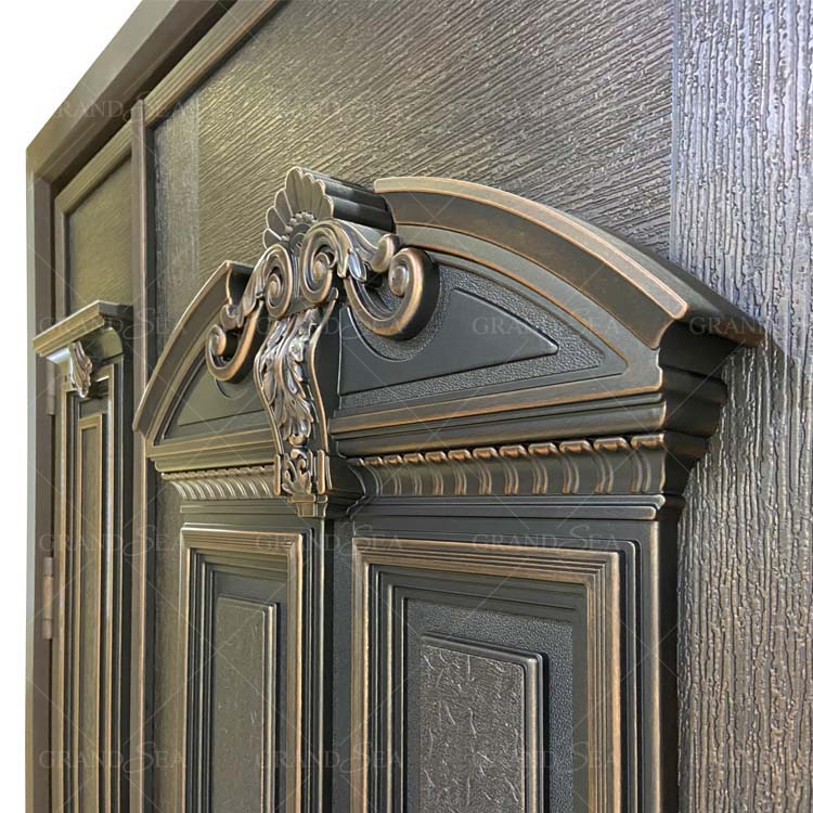 Doors Exterior Modern Black Double Exterior Door Aluminum Exterior Louvered Door