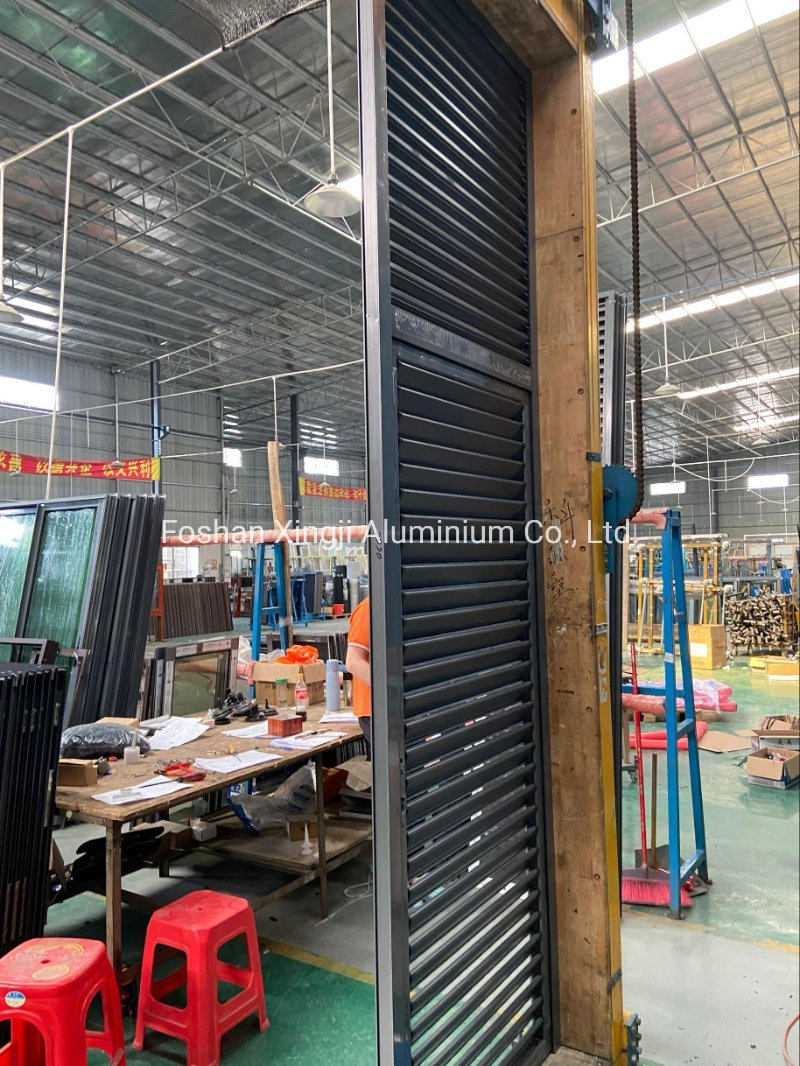 6063-T5 Prefabricated Vertical Bottom Vented Louvered Fixed Doors