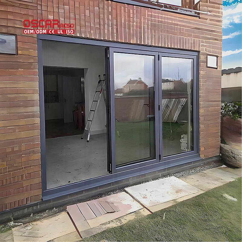 Foldable Motorized Retractable Folding Louvered Roof Pergola Durable Luxury out Waterproof Folding Door