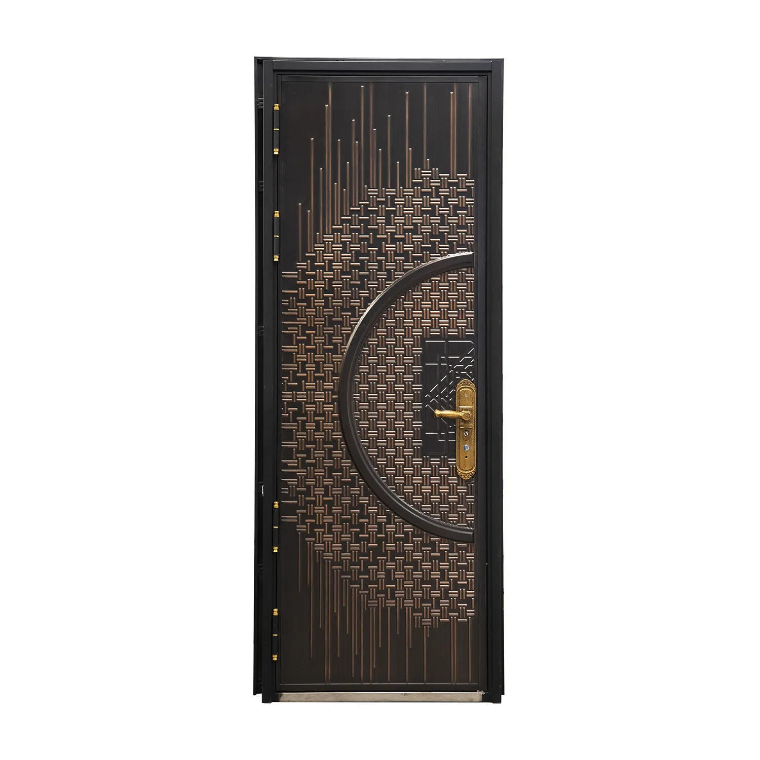 Factory Direct Customized Entrance Puerta Apartment Minimalist Panel Metal Steel Door