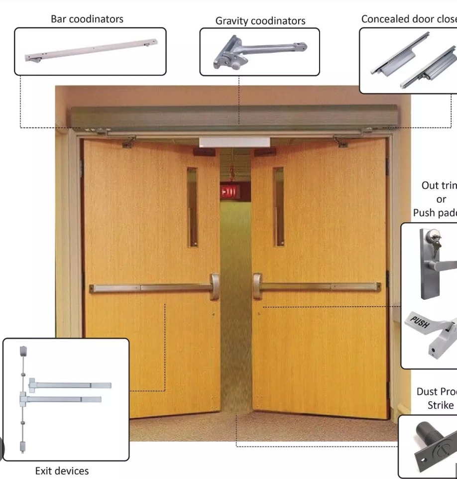 UL Listed Emergency Exit Fire Rated Door Steel Fire Door