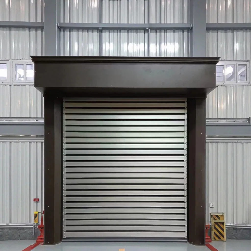 Aluminum Garage Intelligent High Speed Spiral Door with Manual Buttons Fast Roller Shutter Industrial Doors