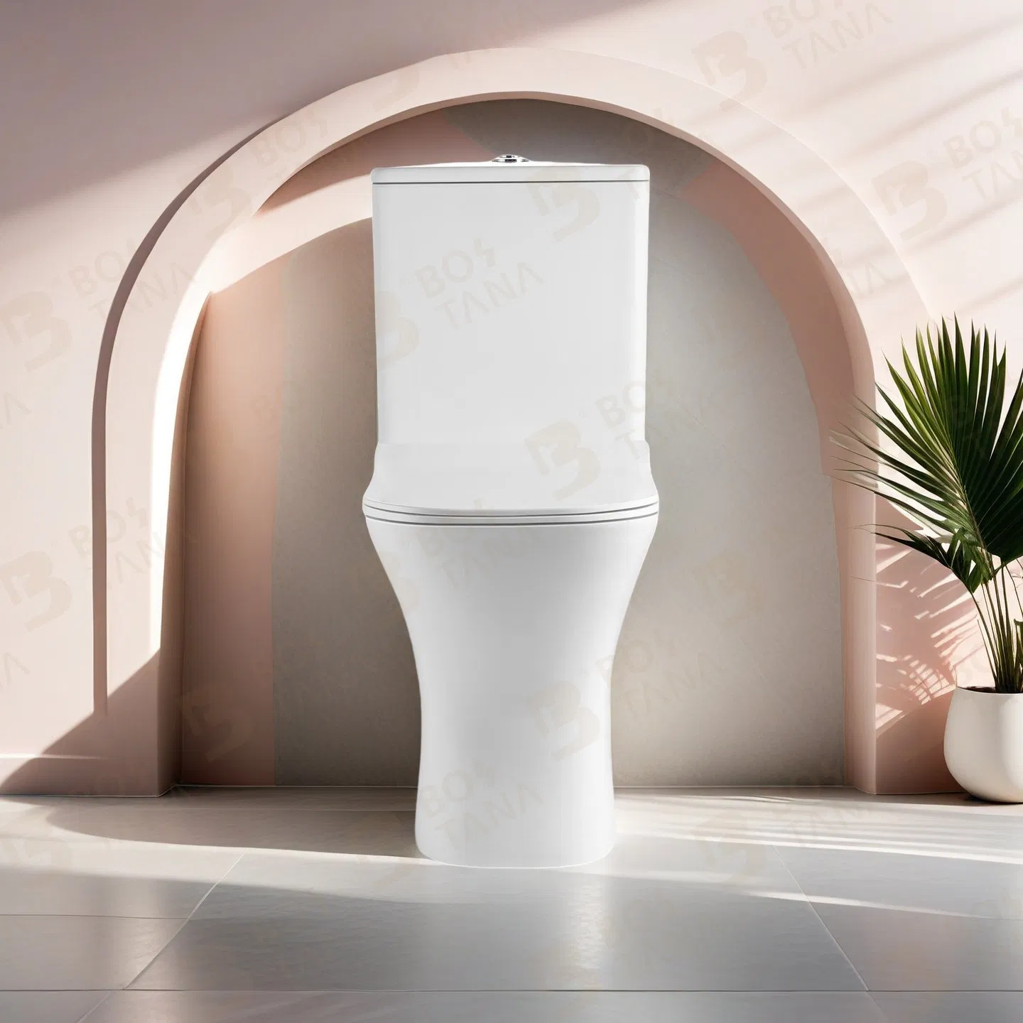 New Tornado Flushing Ceramic Two Piece Toilet Luxury Washdown Sanitaryware Toilet