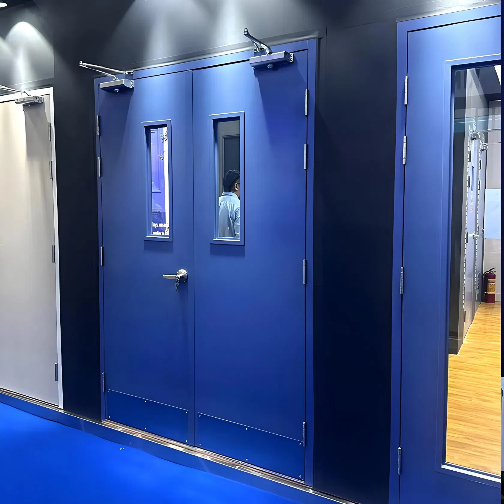 UL Listed Metal Door Fireproof Double Open Steel Fire Rated Door Security Door