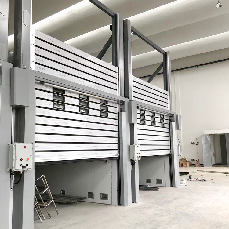 Factory Direct Sale Hard Fast Roller Shutter Door Spiral Metal Roll up Door