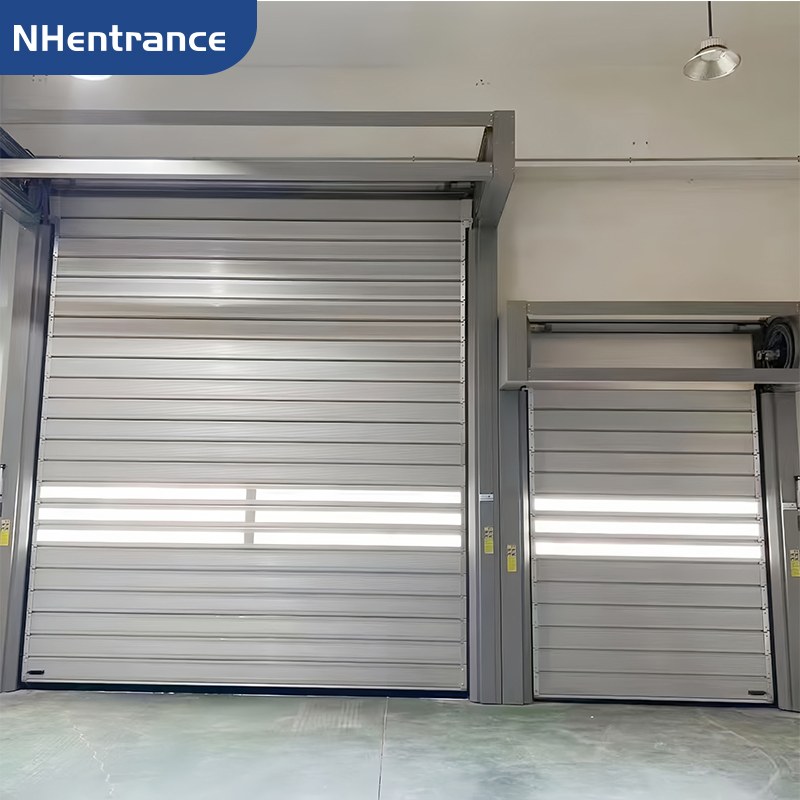 Aluminum Electric Automatic Spiral Roller Shutter Roll up High Speed Industrial Commercial Garage Door