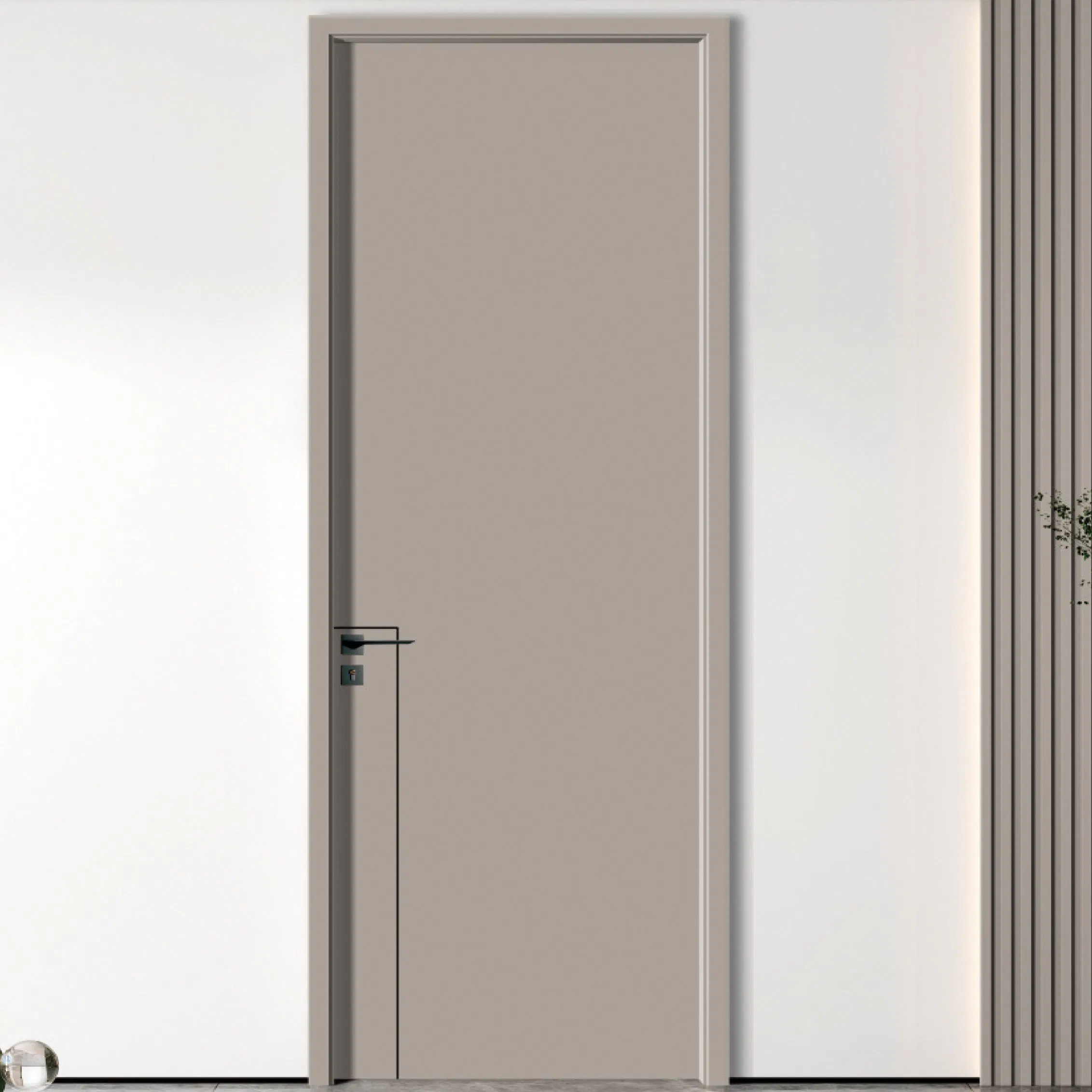 21. Value-Packed Wooden Wood PVC Security WPC PVC Acoustic Interior Door Soundproof Core Hotel