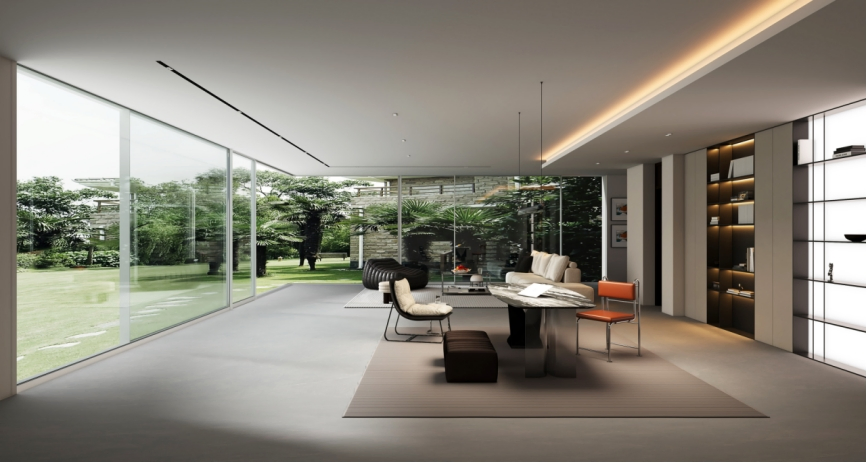 Sleek Design Tempered Glass Anti Scratch Weather Resistant Durable Secure Modern House Villa Aluminum Glass Metal Aluminium Folding Sliding Front Doors