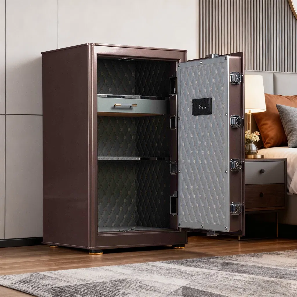 High Quality Heavy Metal Steel Gun Safe Stable Wholesale Fireproof Vault with Electronic Lock Box Pattern for Convenient Storage