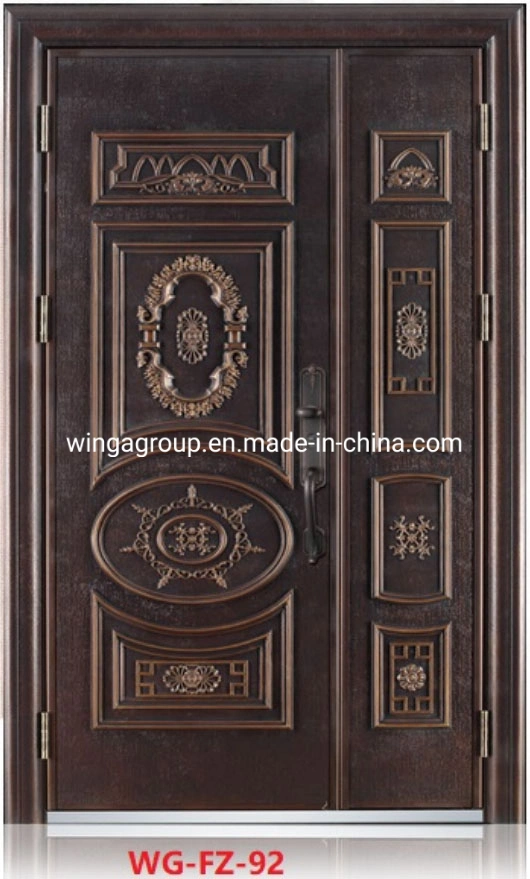 Antique Panels Security Cast Board Steel Metal Iron Door Wg-Fz-49