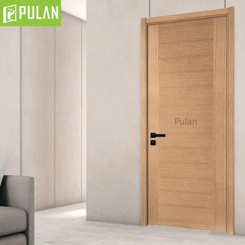 High-Quality MDF Door Skin PVC/Paint Finishing Flush Solid Wood Core Acoustic Soundproof Wooden Door for Home Renovation