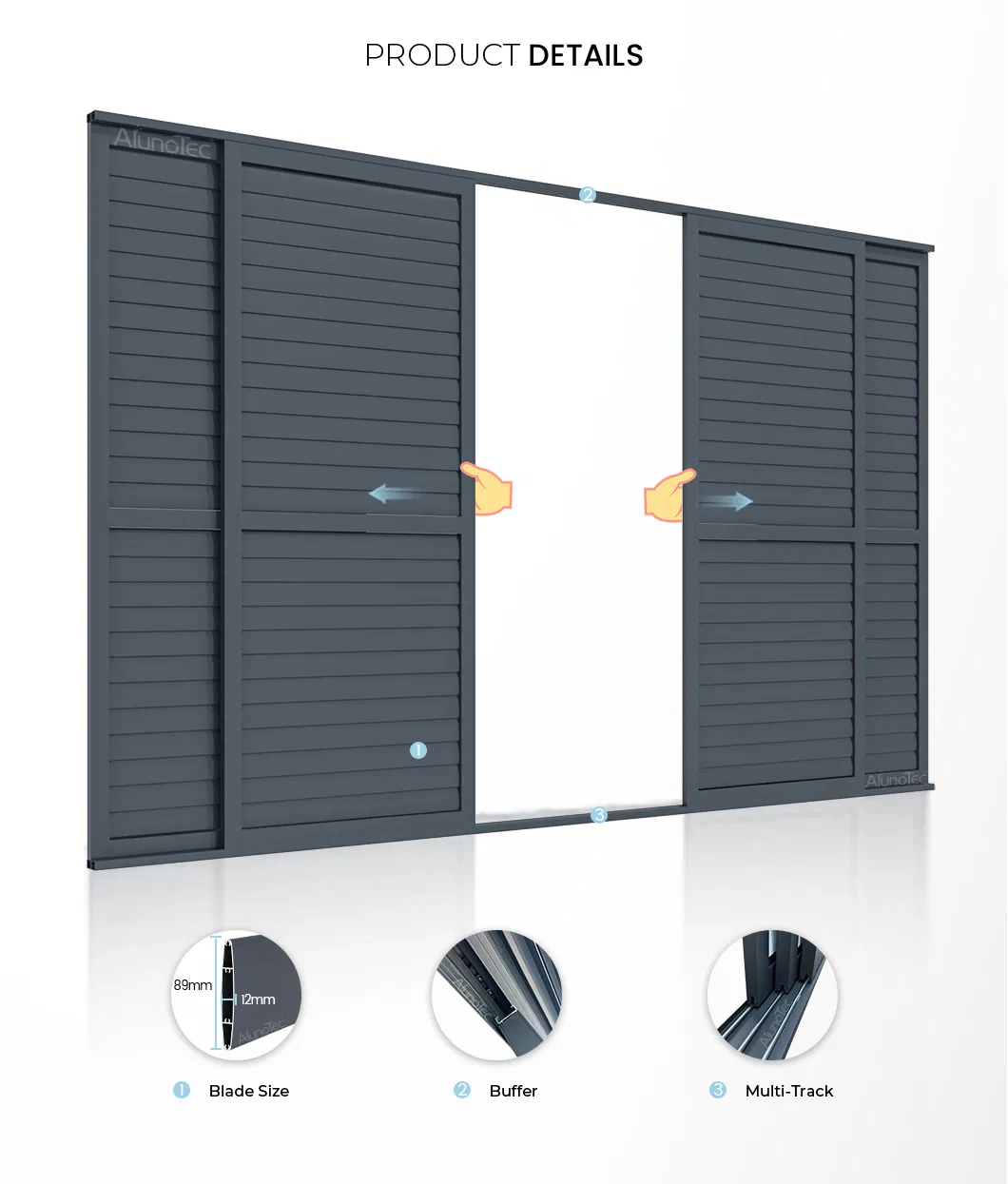 Sliding Louvered Detail 2