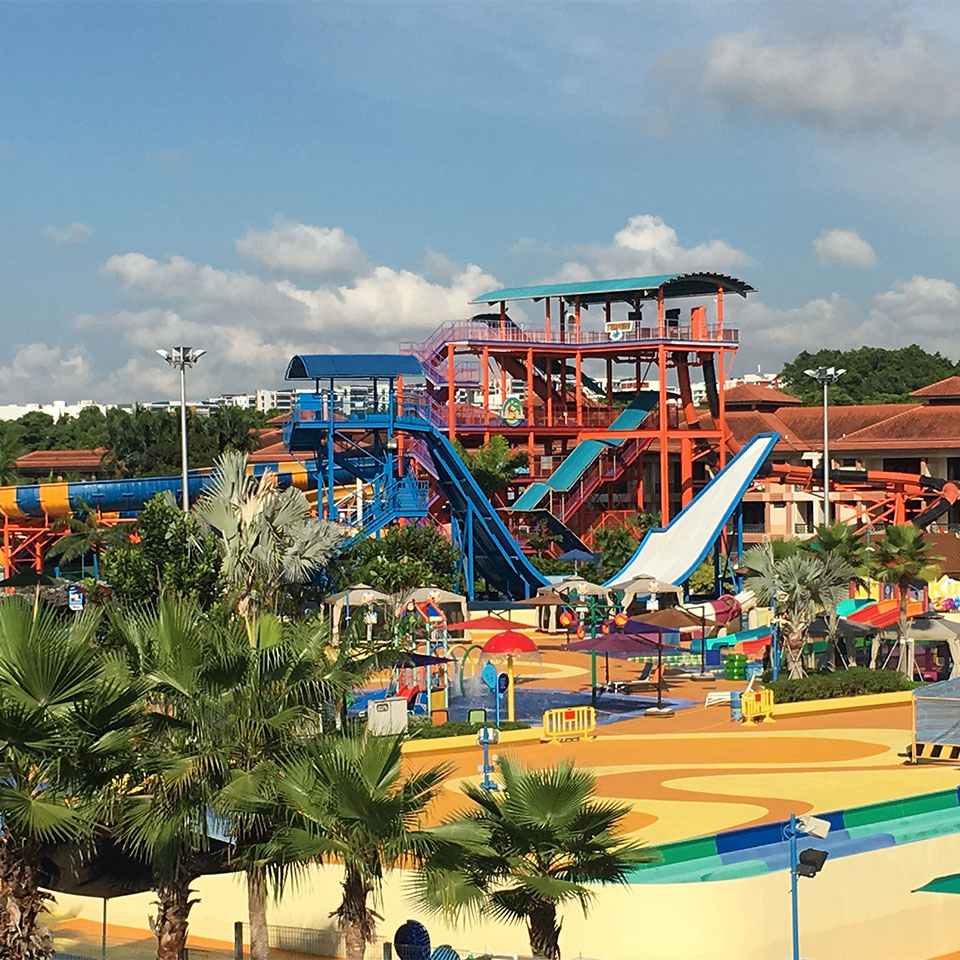 Large Outdoor Playground Water Park Fibreglass Kids Adult Pool Slide