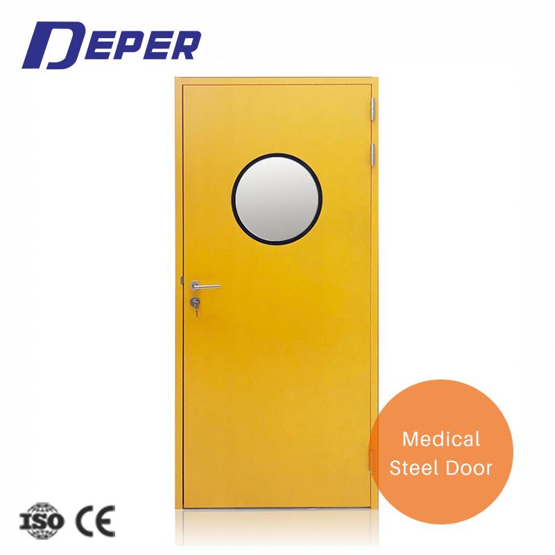 Entrance Medical Double Steel Metal Fire Door Design Hospital Hermetic Doors Panic Door