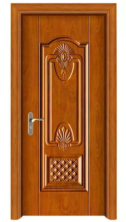 Main Entry Steel Security Door Front Wood Metal Doors for Residential Home