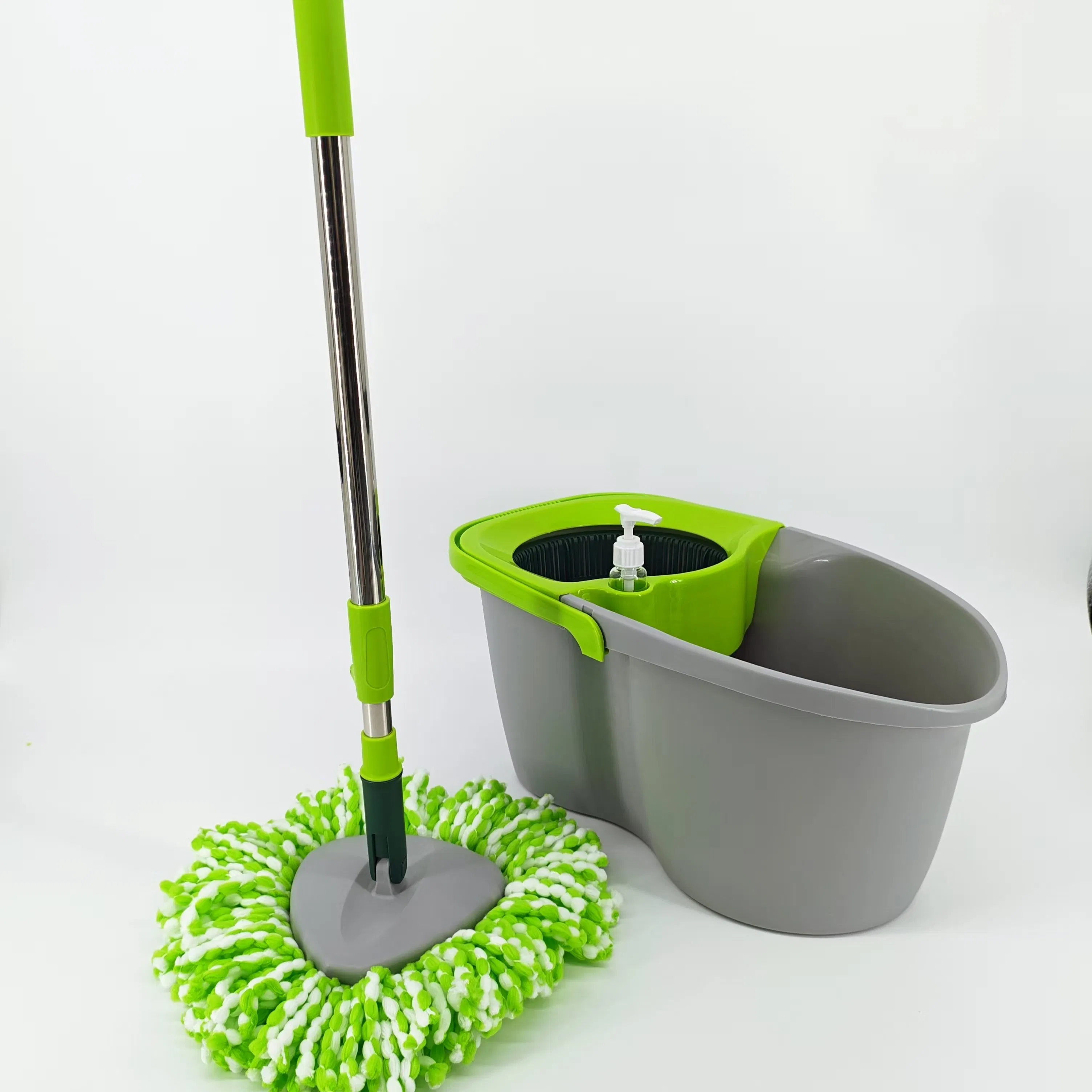 Tornado Spin Mop System Microfiber Spinning Mop and Bucket with Wringer Set for Home Floor Cleaning of Hard-Wood Laminate Tile