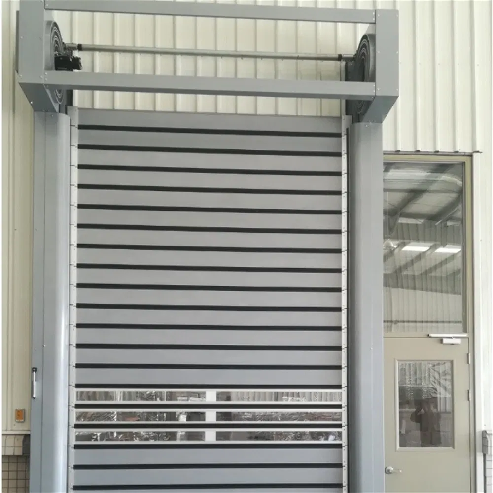 Industrial Automatic Aluminum Alloy Hard Thermal Insulated High Speed Rolling Rapid Roll up Fast Acting Roller Shutter Spiral Security Garage Door