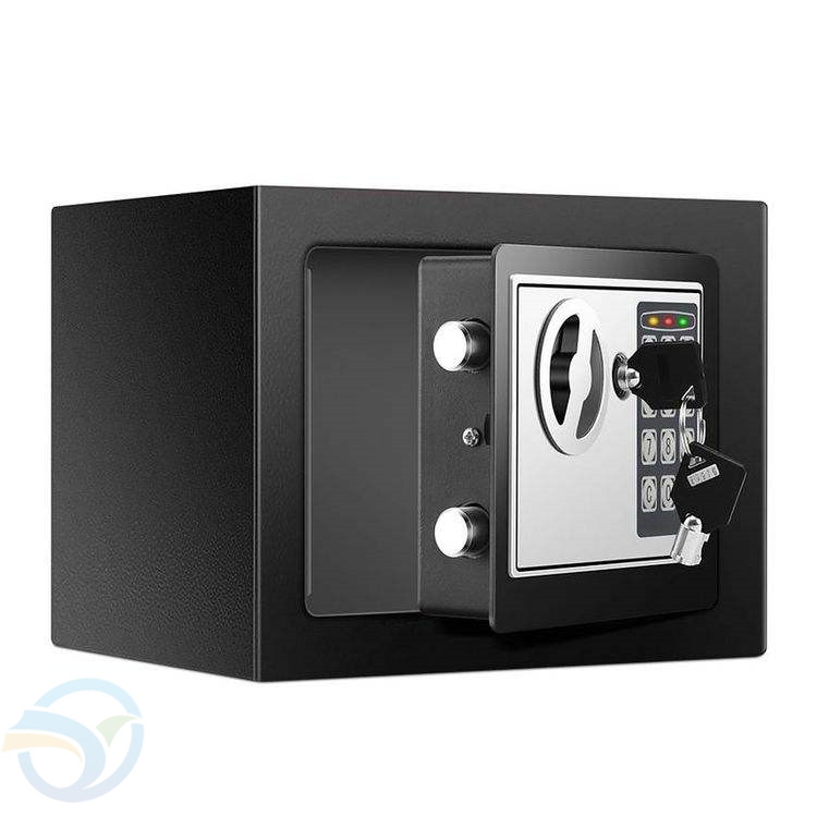 Personal Security Mini Safe with Electronic Code Lock and Steel Metal Construction