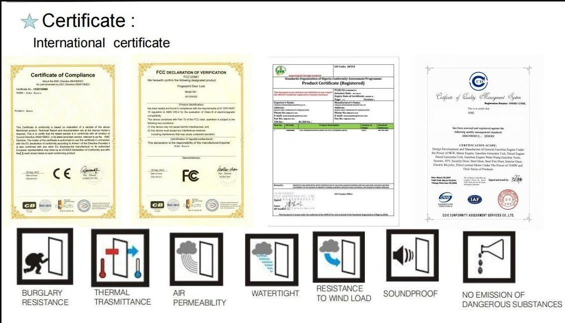 Fire Rate Door Soundproof Sealed Interor All Steel Acoustic Doors