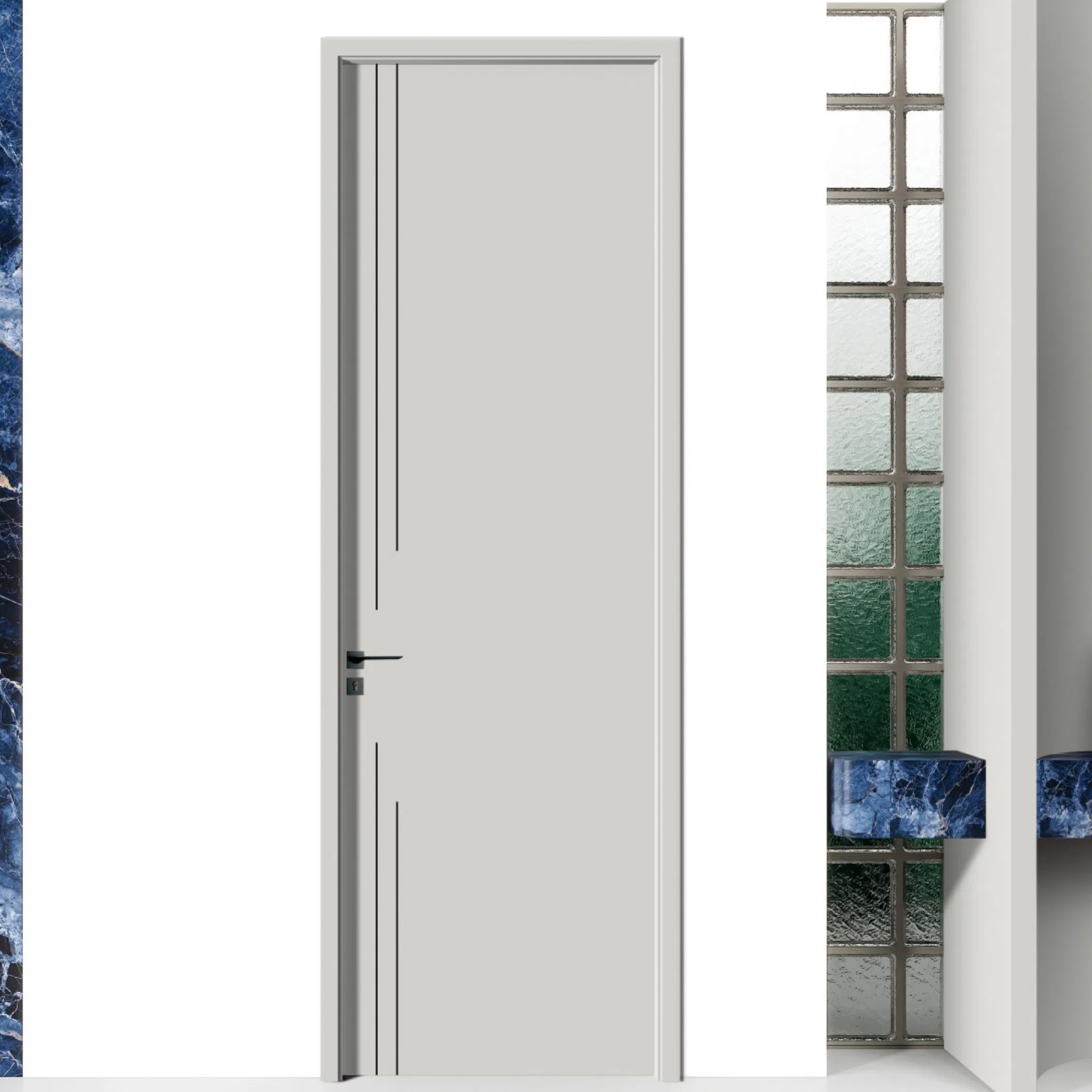 21. Value-Packed Wooden Wood PVC Security WPC PVC Acoustic Interior Door Soundproof Core Hotel