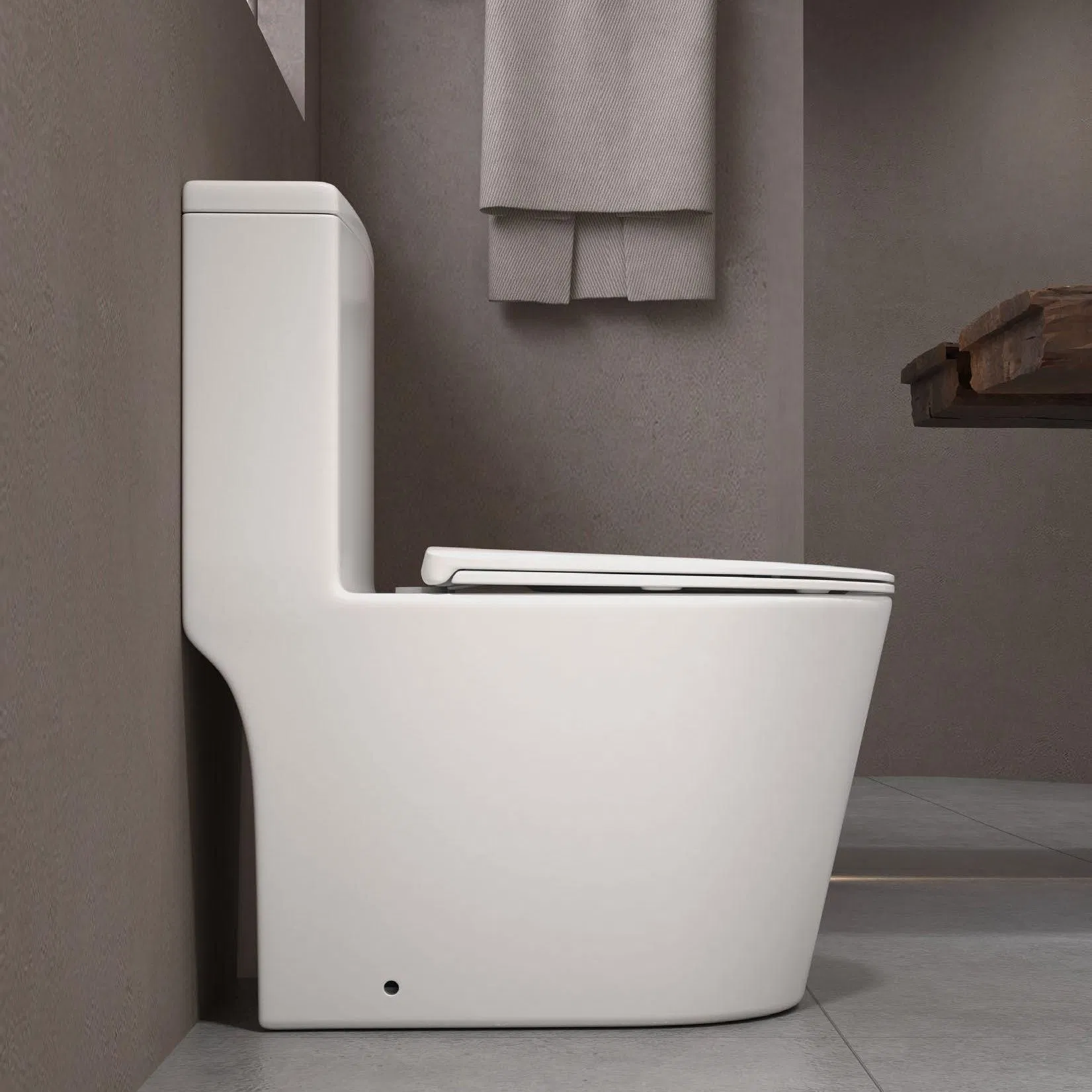 Washdown Tornado One Piece Ptrap/Strap 250mm Ceramic Toilet for Middle East