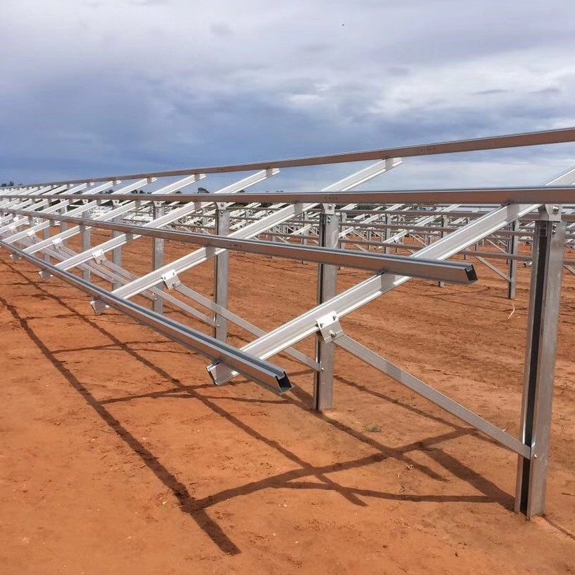 PV Panel Supporting Brackets Ground Solar Module Mounting