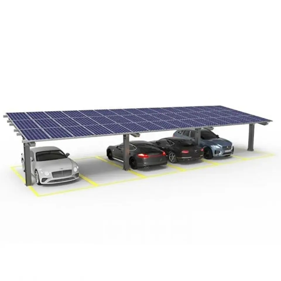 Solar Carports Cheap Steel Aluminum Frame Solar Mounting Carports Constructions