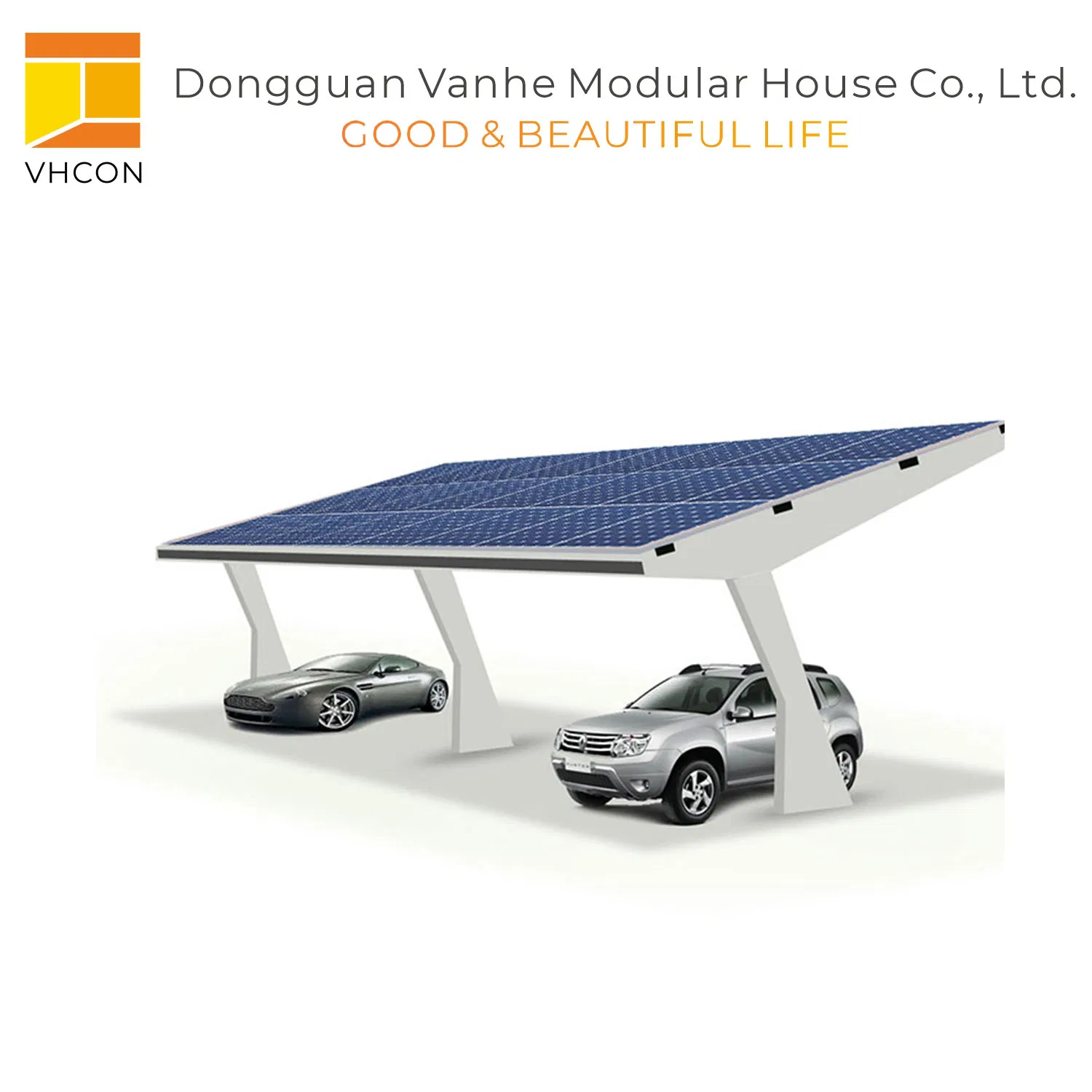 Open Filed Waterproof Solar PV Mounting Structure Carport Mounting