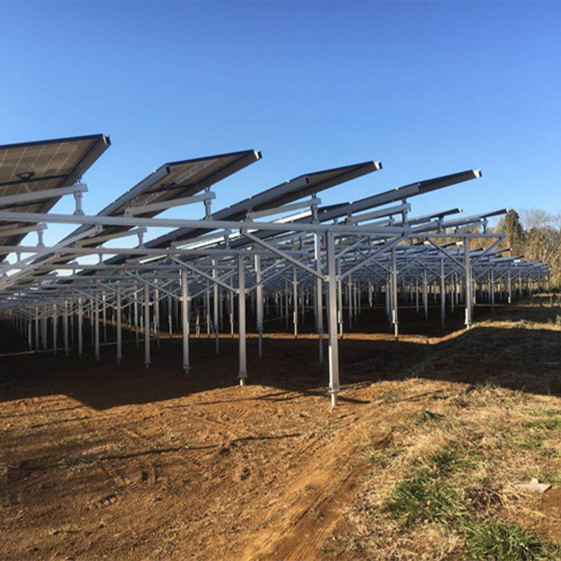 Solar Ground Moungting Farm Agriculture Galvanized Steel Aluminum Alloy Mount Structure Agricultural Mounting Bracket Kit