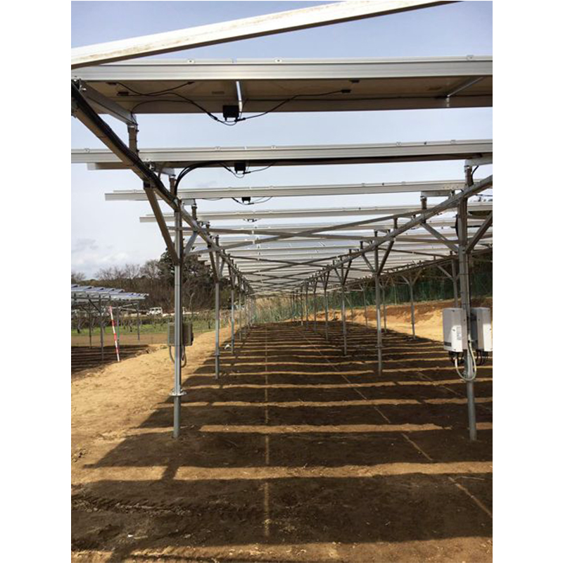 Solar Ground Moungting Galvanized Steel Aluminum Alloy Mount Structure Agricultural Mounting Bracket Kit