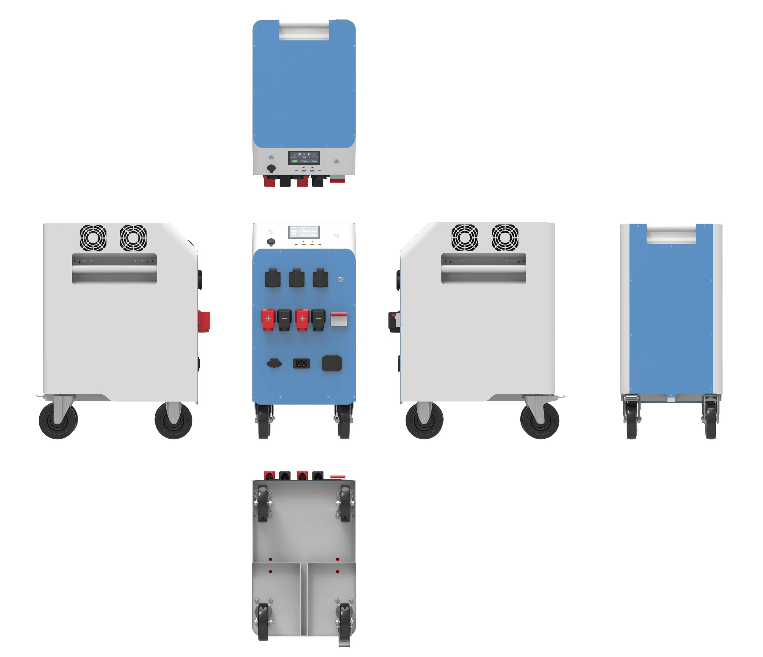 Portable Solar Panel Power Station 3kw 5kw AC Inverter Energy Storage Machine