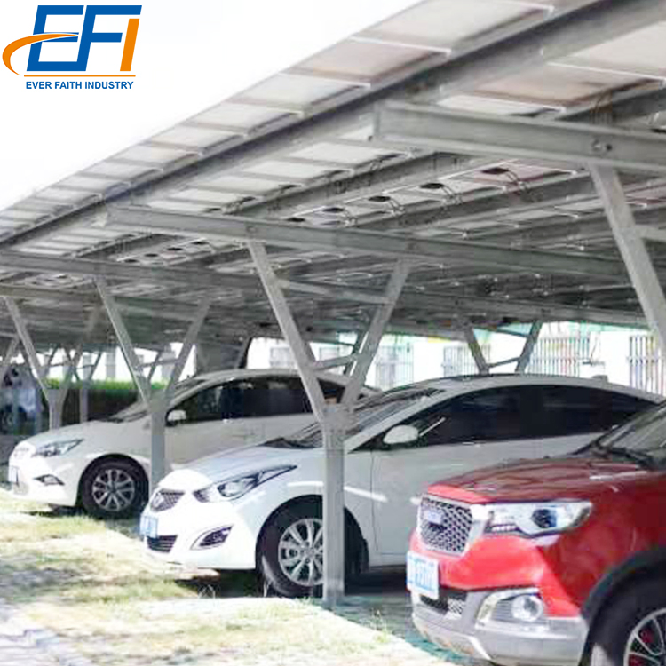 Solar Carport Racking Structure Solar Panel Carport Kit Mounting for Parking