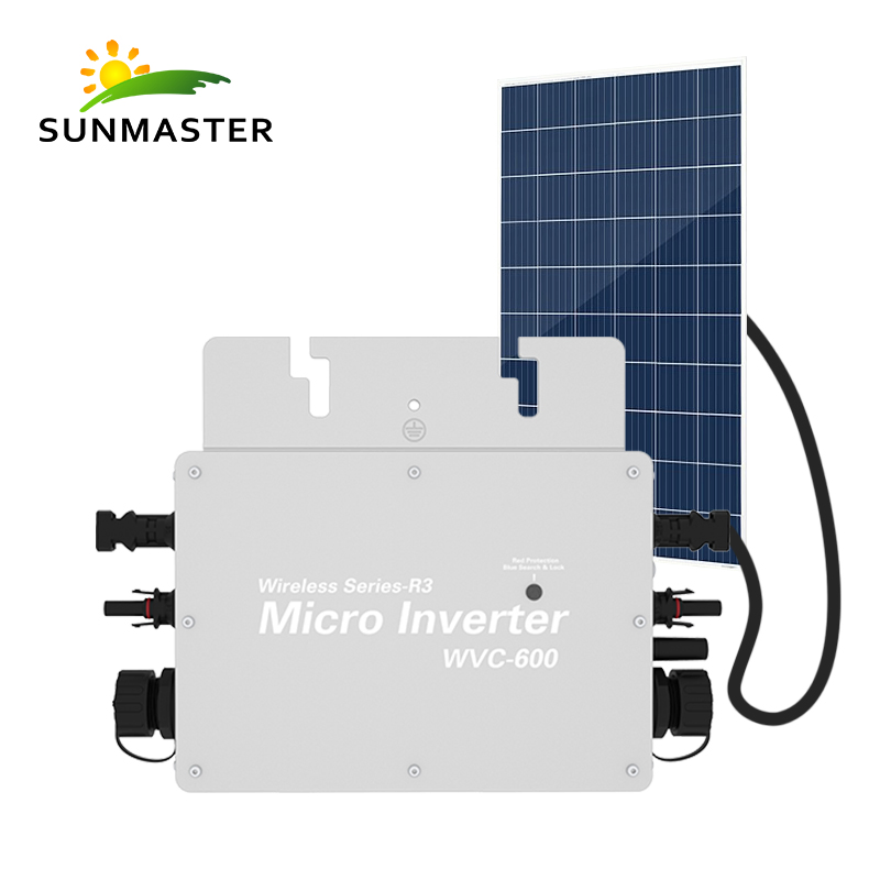 700W Micro Inverter Solar Grid Tie Microinverter IP65 WiFi Control Self Cooling 120/230V Automatic Identification Power Inverter