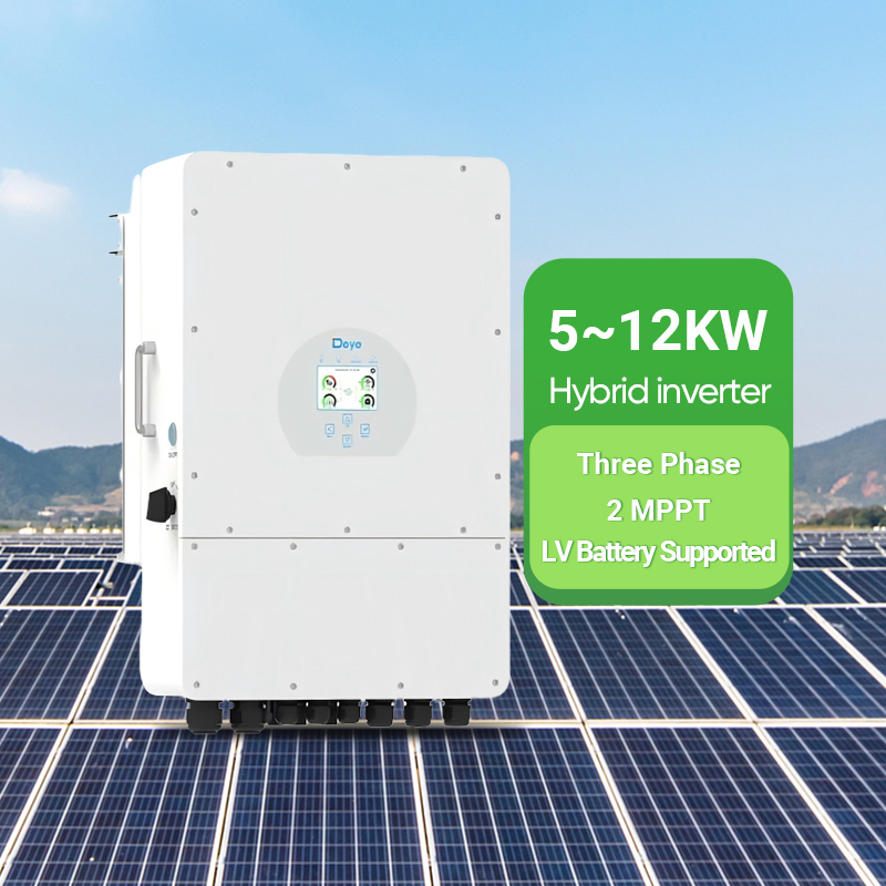 Deye Sun-5/6/8/10/12K-Sg04lp3-EU 3 Phase 5kw 6kw 8kw 10kw 12kw Hybrid Solar Inverter, 2 MPPT on/off Grid Battery Inverter for Home Solar Power System