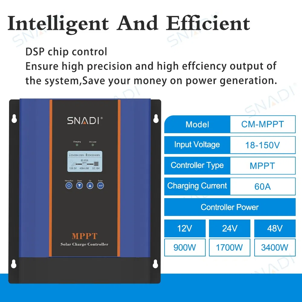 MPPT 12V/24V/48V Solar Charge Controller 60A/100A Charger Solar Controller