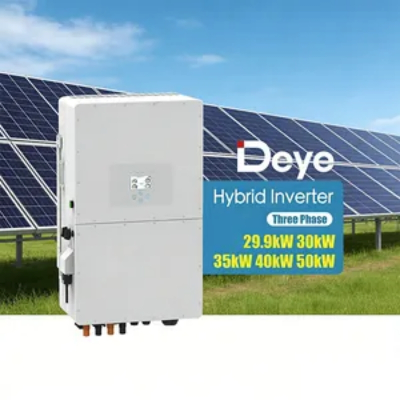 High Efficiency Deye Inverter 30kw-50kw Three Phase Hybrid Solar Power Inverter