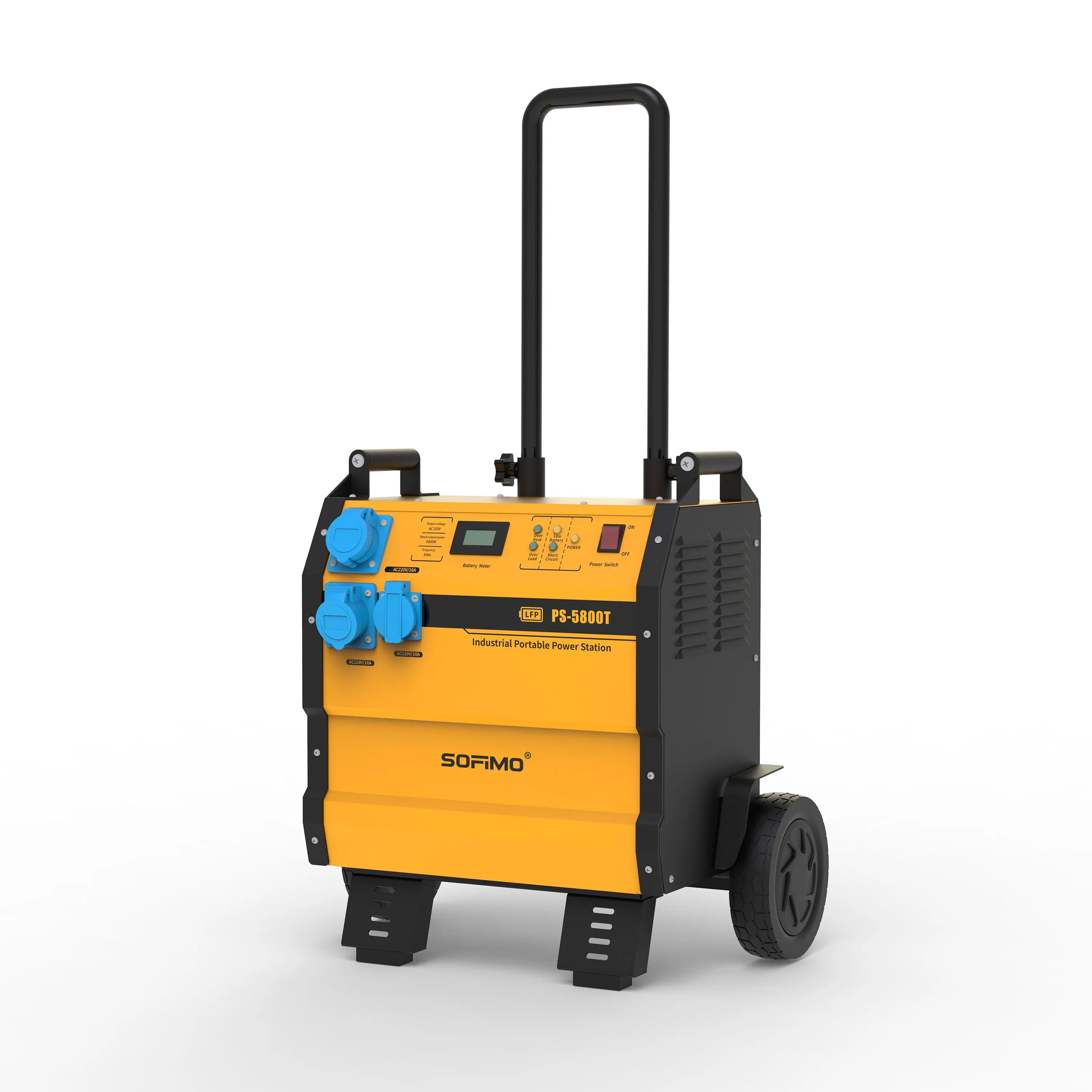 Sofimo Portable Industrial Power Station 5000W Solar Generator Battery Power Bank Power Station Portable Power Supply Rechargeable Mobile LFP Power Outdoor