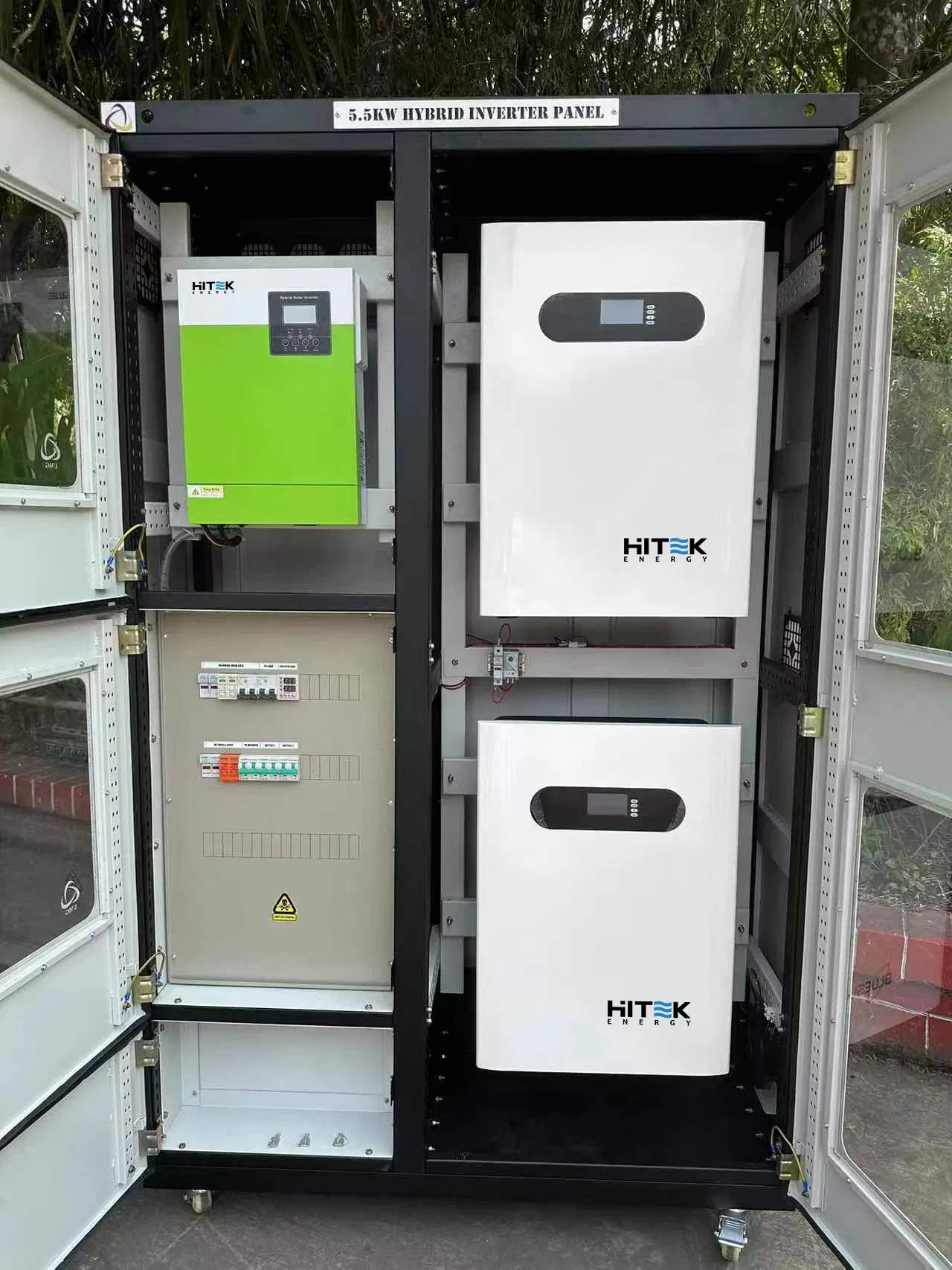 Hitek 48V 10kw Energy Storage Solar System Offgrid Hybrid 12kw Automatic Dual Axis Ground Mount Solar Tracking Systems Home