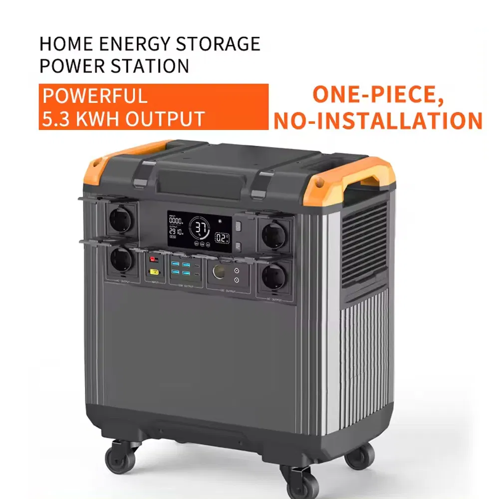 5000W Portable Power Station 5376wh 2.5hours Fast Charging Outdoor Camping/Home Use