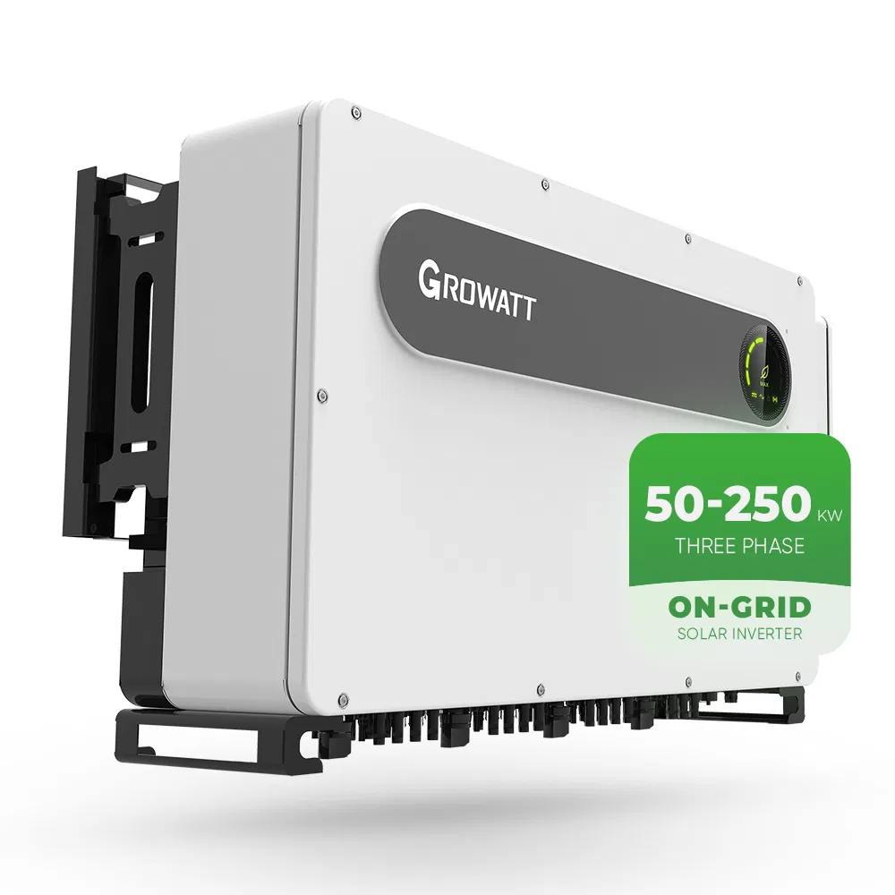 Grid Tie Micro Invert 50Kw 80w Growatt On Grid Solar Inverter Mit Limiter Sensor Three Phase