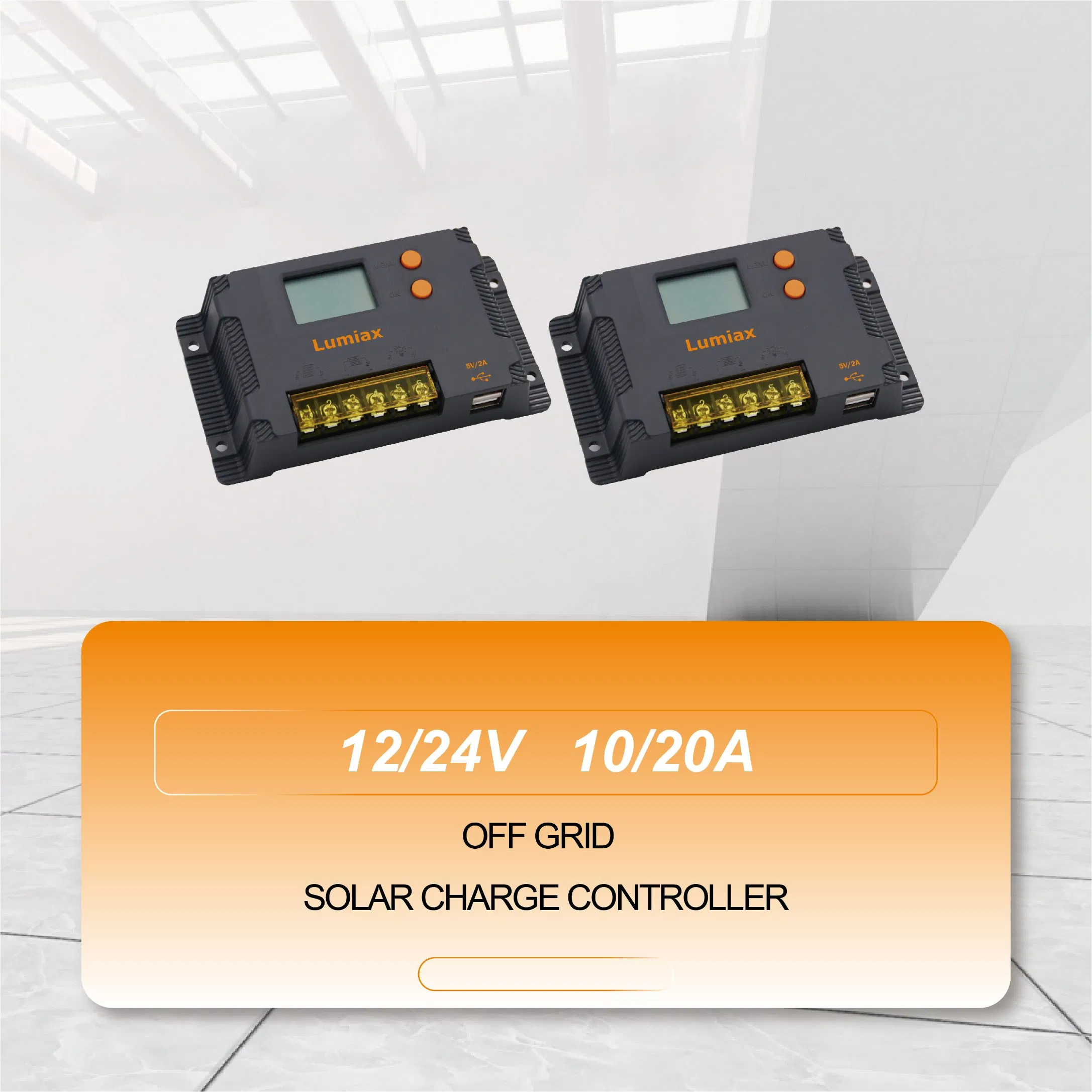 PWM Solar Charge Controller 10A 20A for Solar Power System USB Function