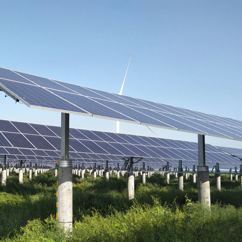 Wuxi Metal Factory Complete Set Flat Single Axis Solar Tracker Solar Tracking System