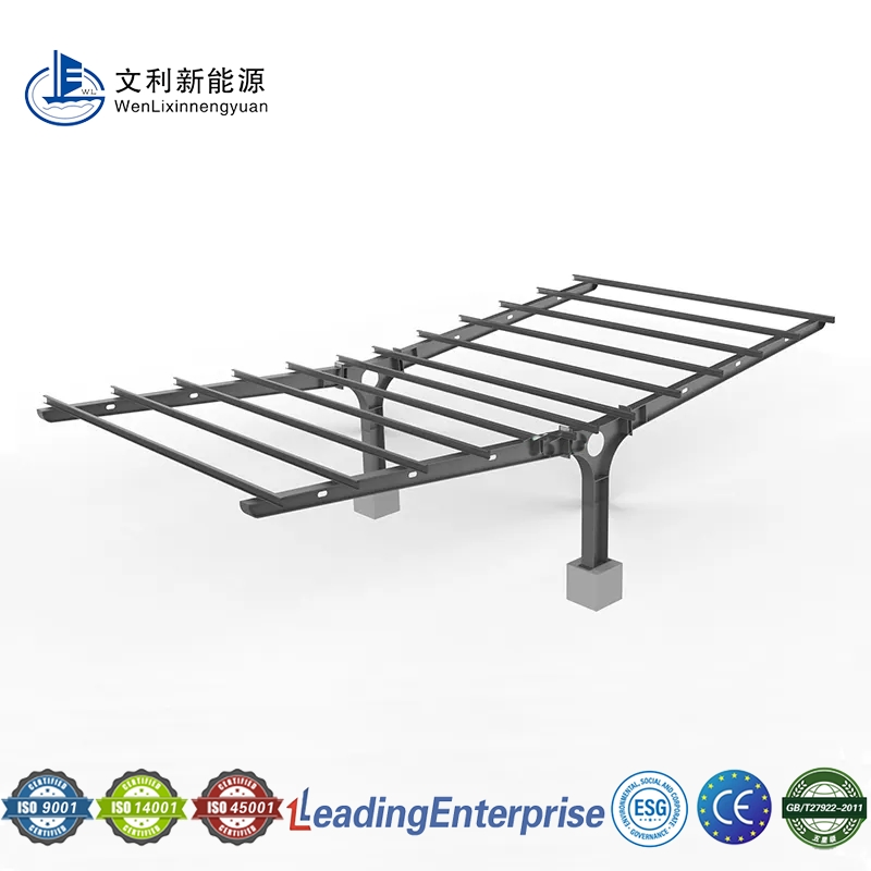 Waterproof Carport Solar Mounting Structures PV Frame Customized Design Carport Solar Panel Mounting