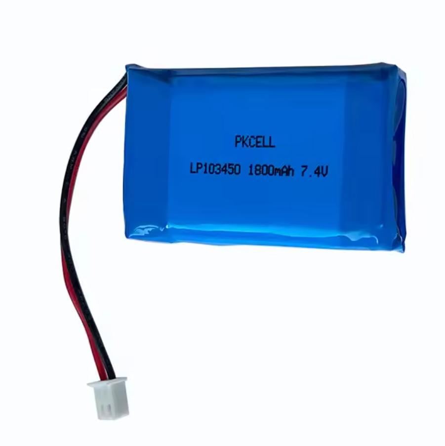 Hot Selling Lp103450 7.4V 1800mAh Rechargeable Polymer Best Quality Lithium Battery Pack
