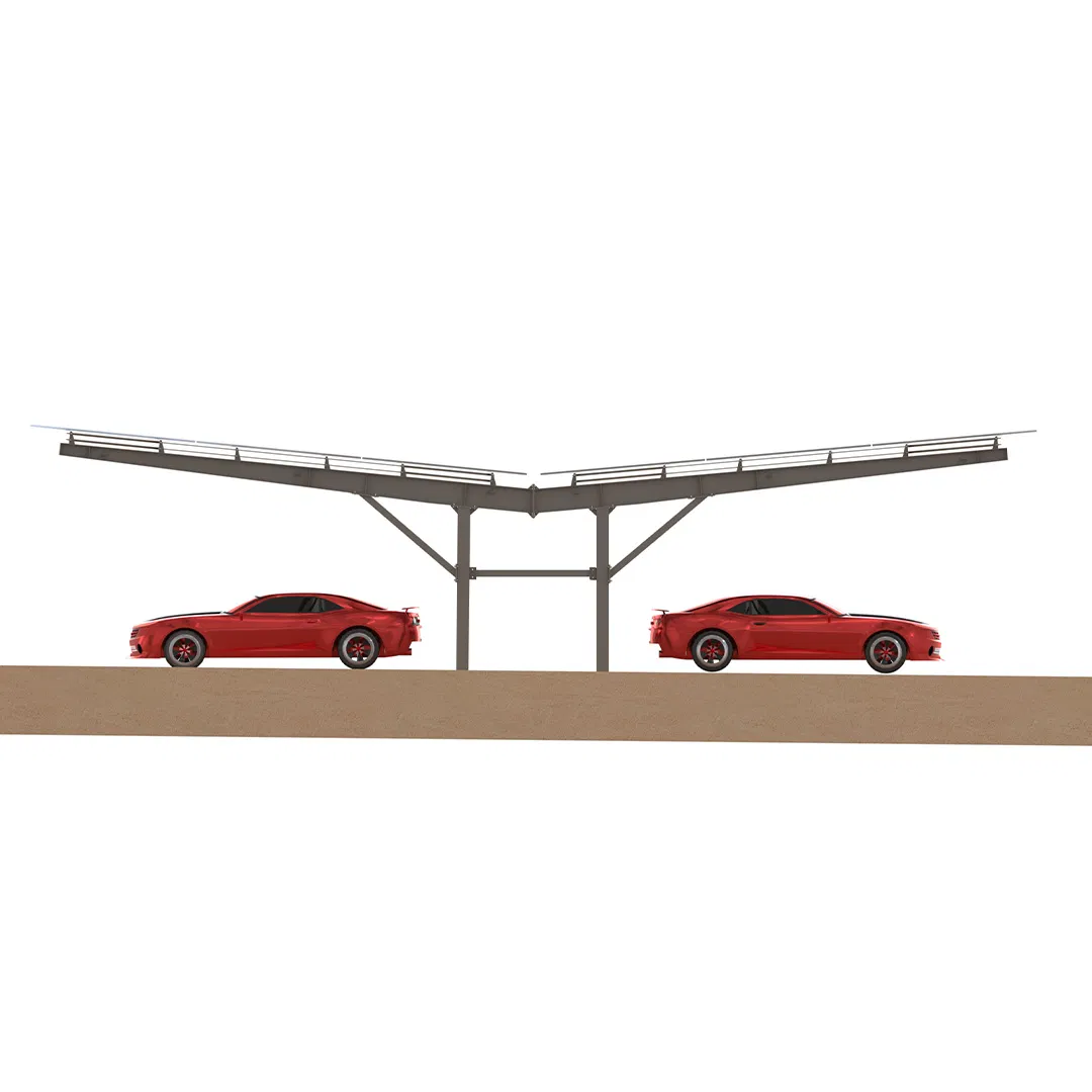Double-Row Carport Structure Solar Carport Mounting for Car Parking