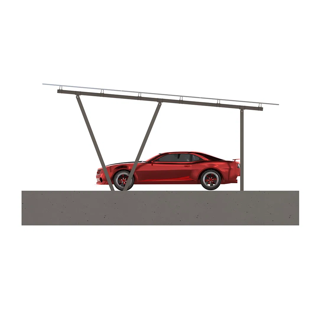 Solar Panel Mounting System Multiple Parking Spaces Structure Solar Carport Mount
