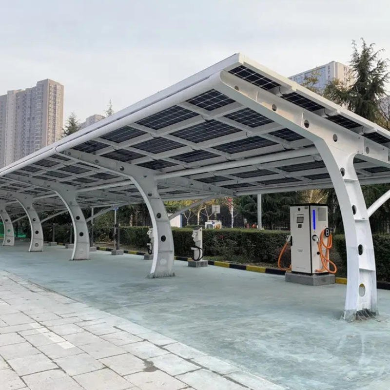 Solar Carports Cheap Steel Aluminum Frame Solar Mounting Carports Constructions